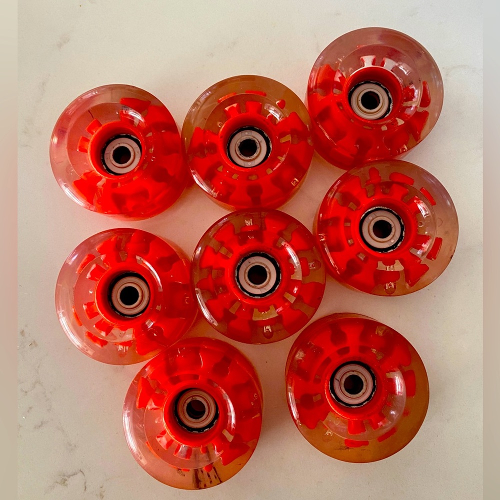 Red Light Up Roller Skate Wheels